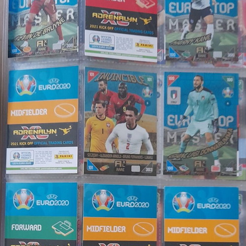 Euro 2020 Kick Off Adrenalyn XL album with 346/405 cards like new