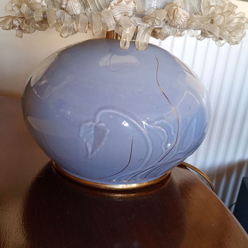 Porcelain table lamp like new, height 0.44 m