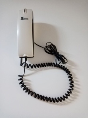 Corded home telephone device, white