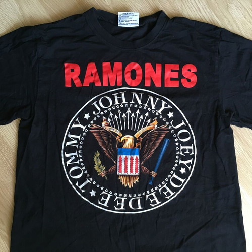 Ramones band shirt size L slim fit used, black
