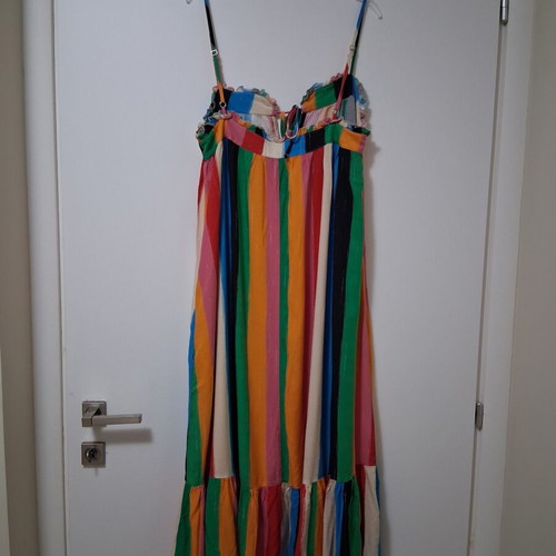 Karavan colorful viscose dress one size like new without belt