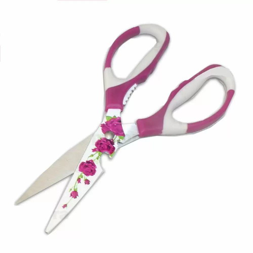 Stainless kitchen scissors with design new 22x8.5cm
