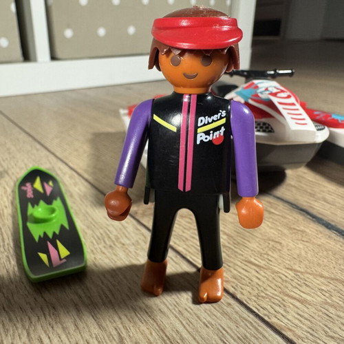 Playmobil Diver’s Point jet ski set used with diver figure and accessories