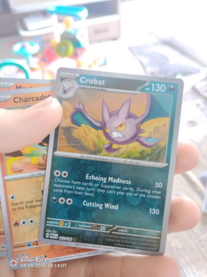 Pokemon Crobat (PAR 112) Paradox Rift Holo like new