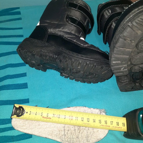 Playshoes kids snow boots gray like new, size 24-25