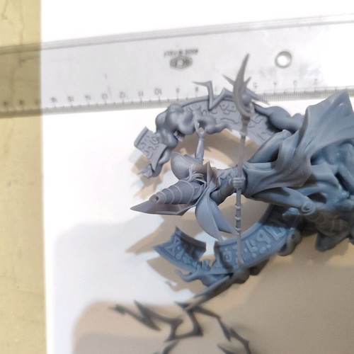 Dark Magician figure from Yu-Gi-Oh 3D printed, like new, unpainted