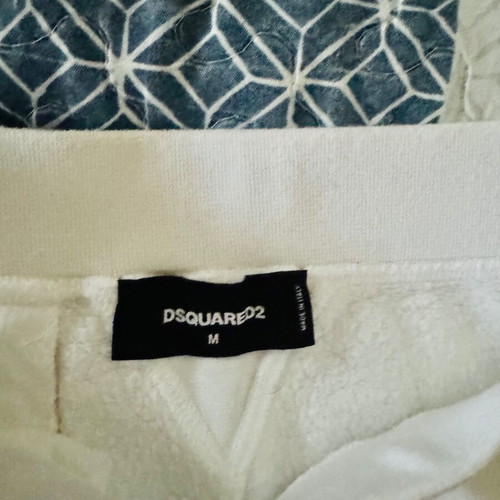 Dsquared2 white shorts like new with zipper details