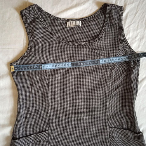 Mini checked dress Ice size M 38 like new with pockets