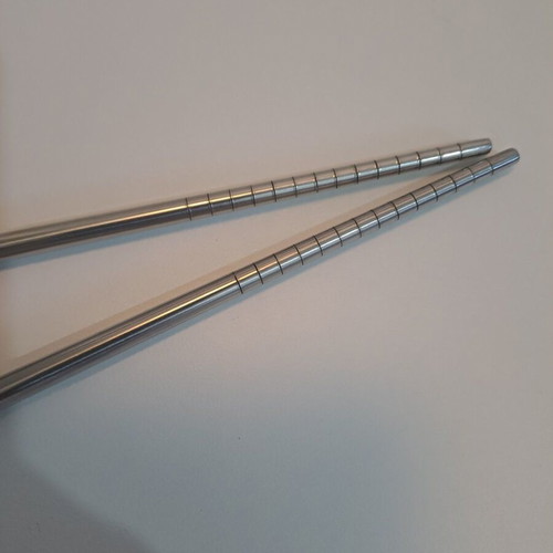 Chopsticks silicone used, metal and silicone, Seria Japan