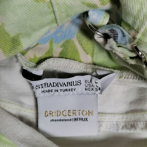 Stradivarius Bridgerton corset bustier used, size L, green