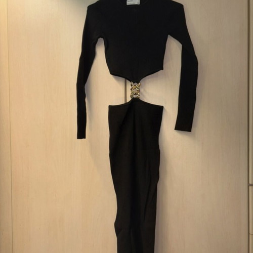 Bershka black dress like new, size S