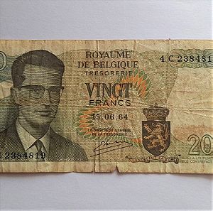 20 francs Belgium (1964)