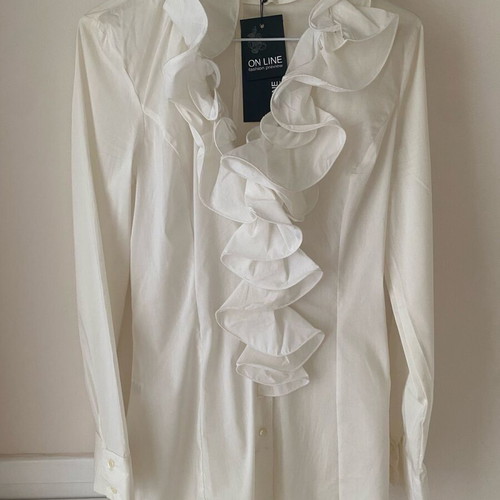 Long poplin white shirt On Line brand new, size S