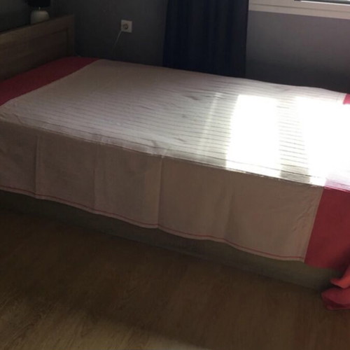 Handmade cotton bed cover and pillow case like new