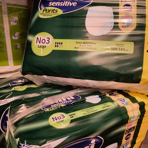 Sani Sensitive adult diapers No3 Large, pack of 24