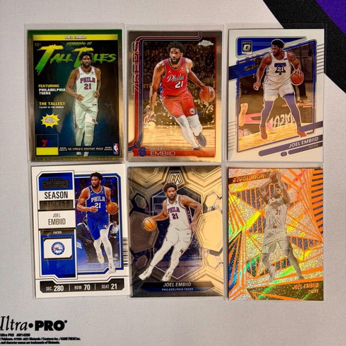 Joel Embiid Set of 8 Philadelphia 76ers Cards New