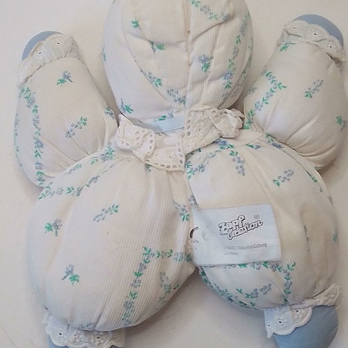 Vintage doll doudou poupée bébé tissus Zapf Creation used