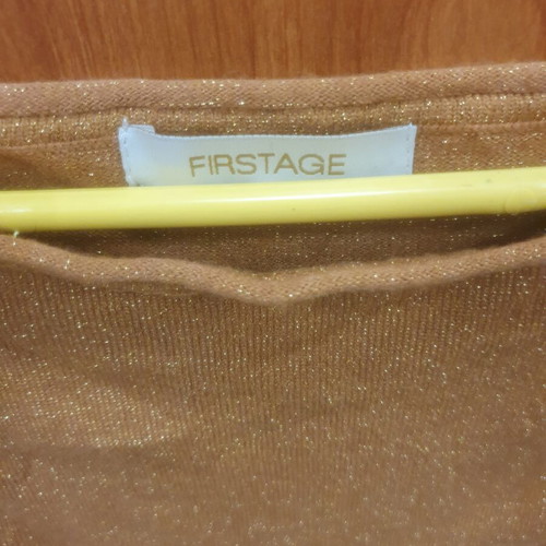 Firstage No.5 blouse, gold, size S