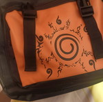Naruto Konoha backpack like new with multiple compartments
