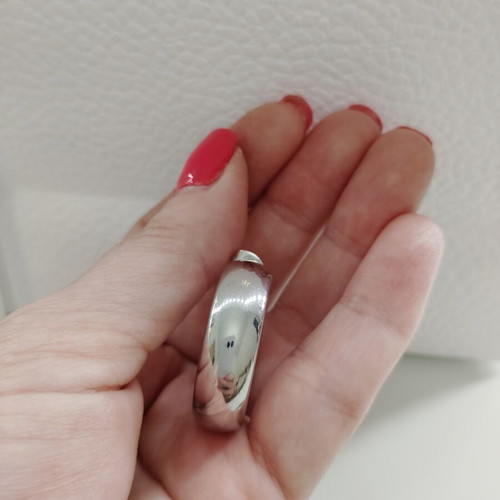 Earrings hoop style silver like new