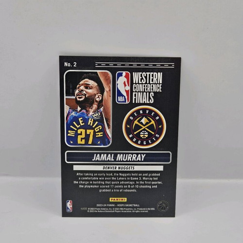 Panini Hoops Jamal Murray Road To Finals card like new