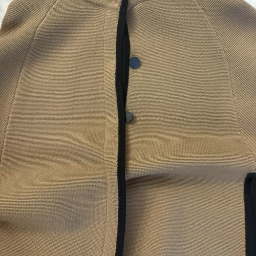 Cape knitted, like new, black and beige, size M