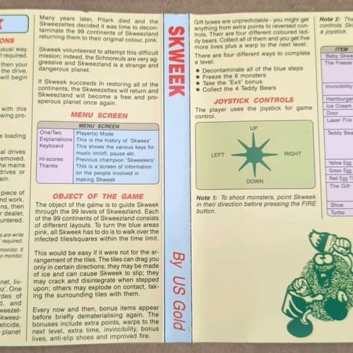 Skweek (US Gold) (Atari ST) like new