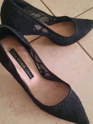 Zara shoes with lace size 38