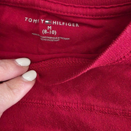 Tommy Hilfiger blouse used, size M for 8 years, red