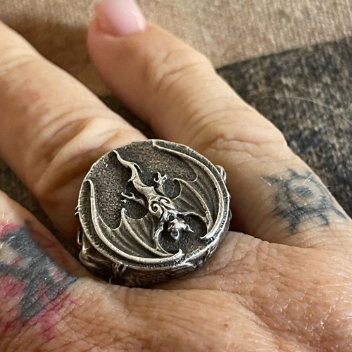Authentic Johnny Depp Hollywood Vampires silver 925 ring like new