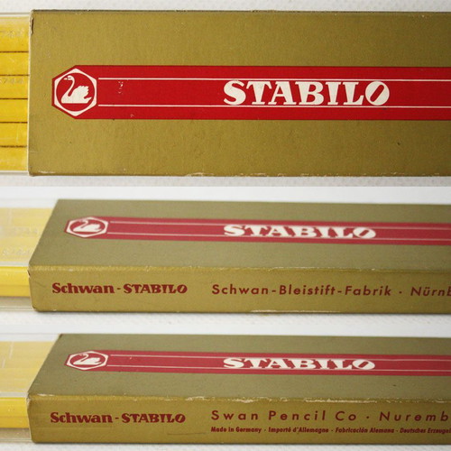Vintage Stabilo 8744 Swan Germany pencils pack of 12 new