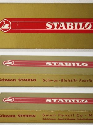 Vintage Stabilo 8744 Swan Germany μολύβια καινούργια, πακέτο 12