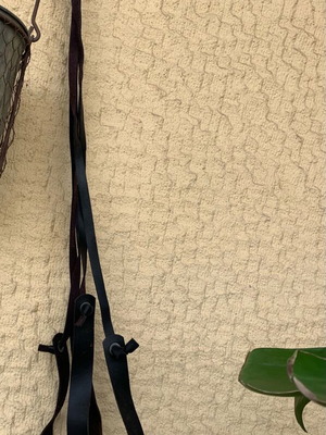 Hanging plant pot holder used