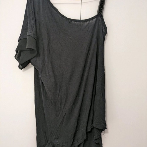 Black blouse with one sleeve size M used