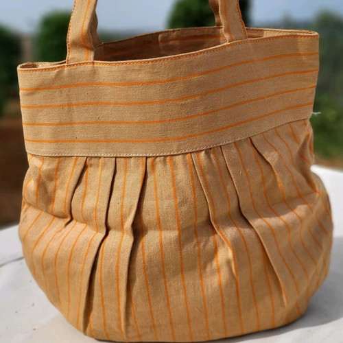Maya fabric shoulder bag handmade, lightly used