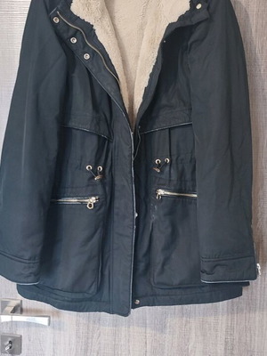 Zara jacket used, black, warm with wear