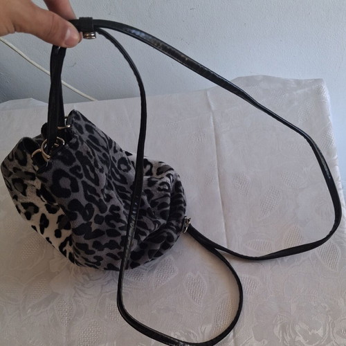 Animal Print Leopard Bucket Backpack in good condition