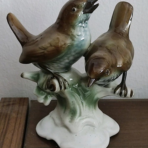 Porcelain bird figure Gerold Bavaria like new
