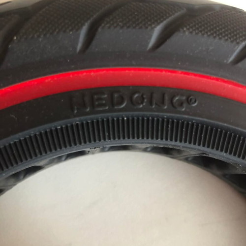 Solid 10x2.125 Bandage Tire with Red Ring New for Ninebot F20 F25 F30 F40 F65