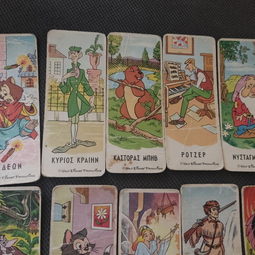 Melo Disney collectible cards used, pack of 10