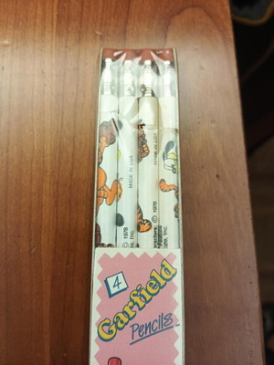 Garfield collectible pencils new, pack of 4
