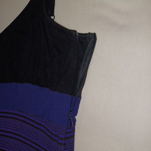 Mat maxi dress with bolero like new, black and purple