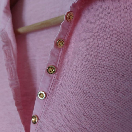 ZARAKNIT Pink Sleeveless Top Medium Used With Collar And Buttons