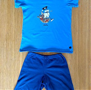 Schiesser Capt`n Sharky καλοκαιρινή, κοντομάνικη πιτζάμα για αγόρι 5-6 ετών/110 -116 εκ.