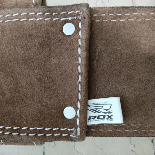 RDX powerlifting gym belt 115 cm like new, leather