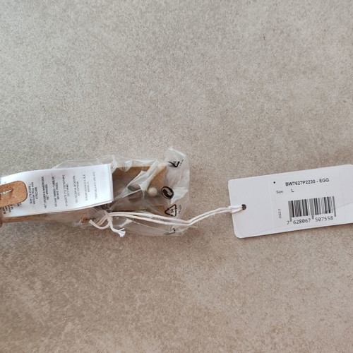 Guess women's belt with crocodile pattern, beige, size L 105cm