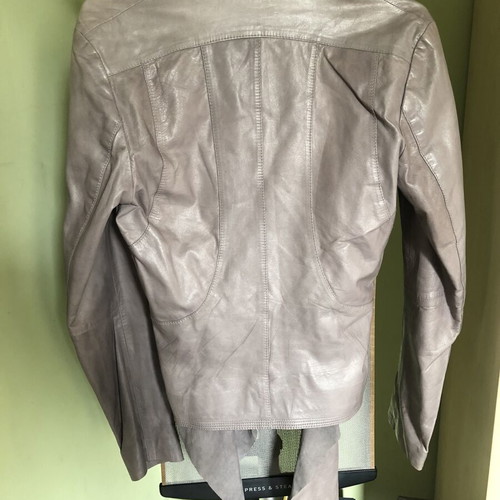 Guess by Marciano leather jacket like new, size M, gray and purple