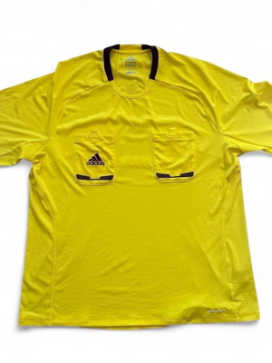 Adidas Referee Jersey 2012 Κίτρινη Ποδοσφαιρική Μπλούζα Ανδρική Μέγεθος 2XL Σαν Καινούργια