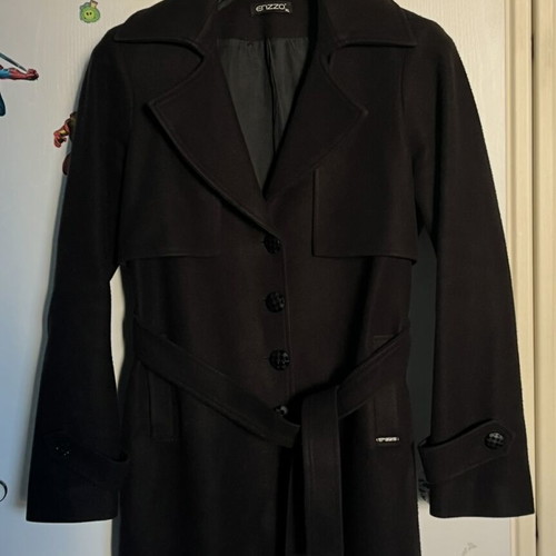 Enzzo black women's coat like new, size XL