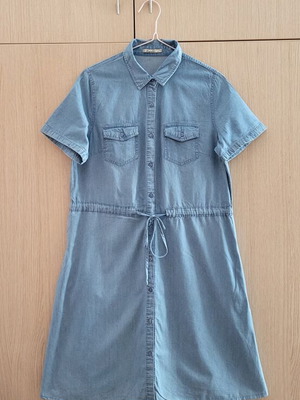 Denim dress, cotton, sizes L and XL